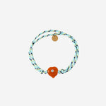 Bracciale Guardian con perla in vetro GUARDIANHEARTGLASS ORANGE SORBET ISLAND 