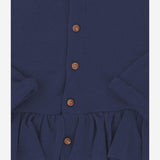 CARDIGAN IN MISTO COTONE STRETCH CON ORLO ARRICCIATO 25W178 DARKBLUE 1+ IN THE FAMILY KIDS 