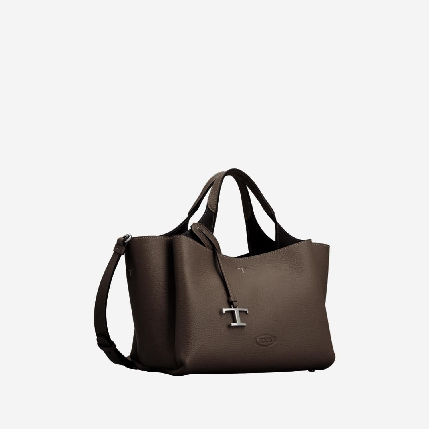 BORSA A MANO IN PELLE CON LOGO XBWAPAJ0300QRI 4L64 TODS 