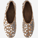 BALLERINE JANE IN PELLE CON BORCHIE F4059970 902 KHAITE 