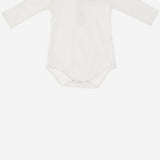 BODY IN COTONE CON COLLETTO RICAMATO BODY BEIGECELESTE NICOLETTA FANNA KIDS 