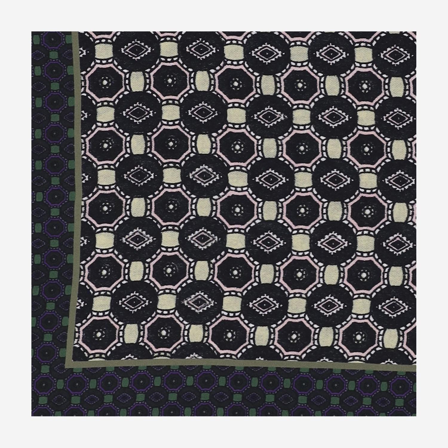 FOULARD IN SETA CON MOTIVO GEOMETRICO 011300 2210206 DRIES VAN NOTEN 