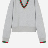 MAGLIA IN JERSEY DI COTONE CON WEB 847933 XJHIR1160 GUCCI 