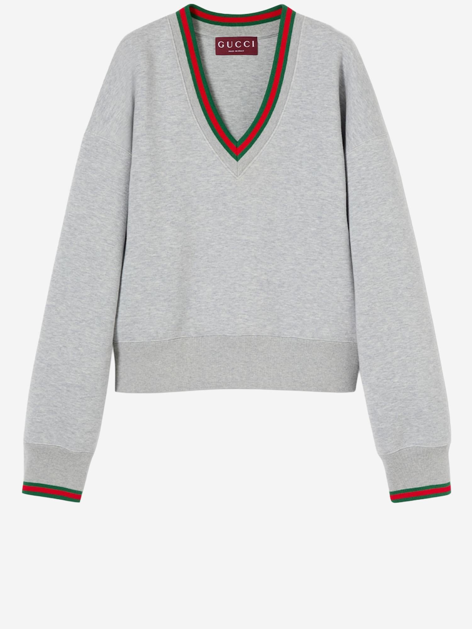 MAGLIA IN JERSEY DI COTONE CON WEB 847933 XJHIR1160 GUCCI 