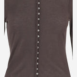 CARDIGAN JANES IN COTONE E LANA 103075 1BM BY MALENE BIRGER 