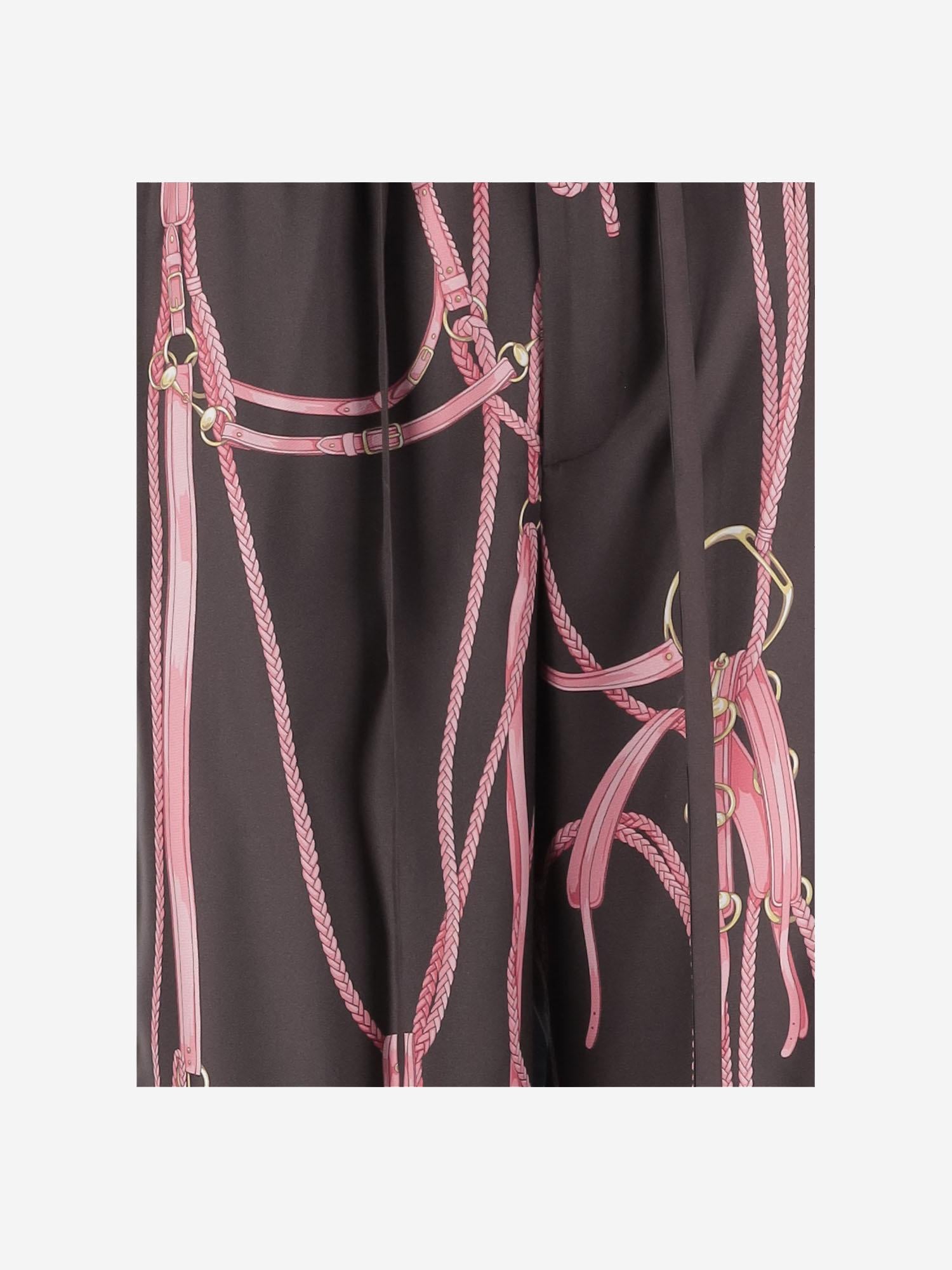 Pantaloni in seta 848564 Z7A0C2083 GUCCI 