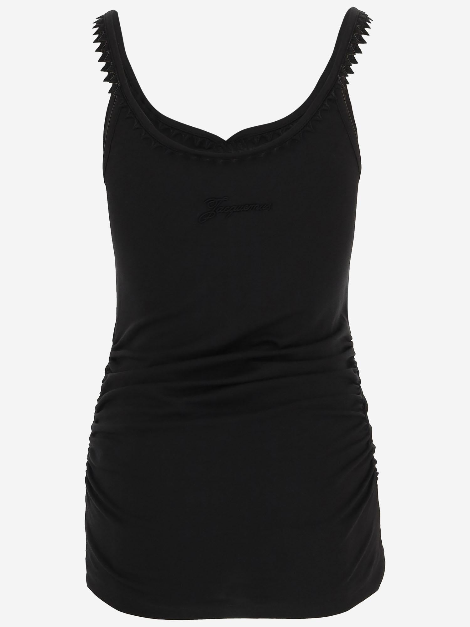 TOP IN COTONE CON MEZZA ABOTTONATURA TSW00567AJ00189 990 JACQUEMUS 