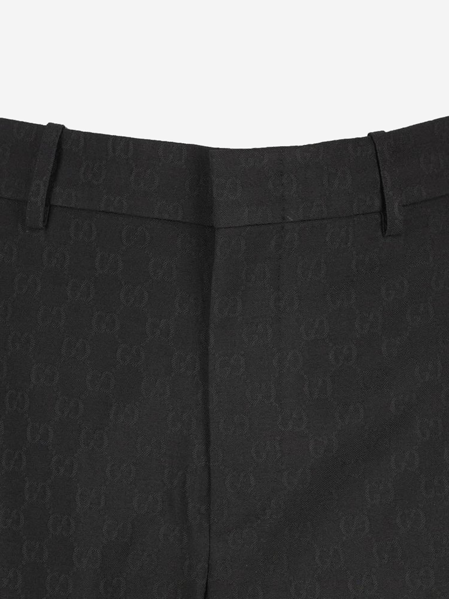 PANTALONI IN MISTO LANA CON MOTIVO GG 864053 ZAUUC1000 GUCCI 