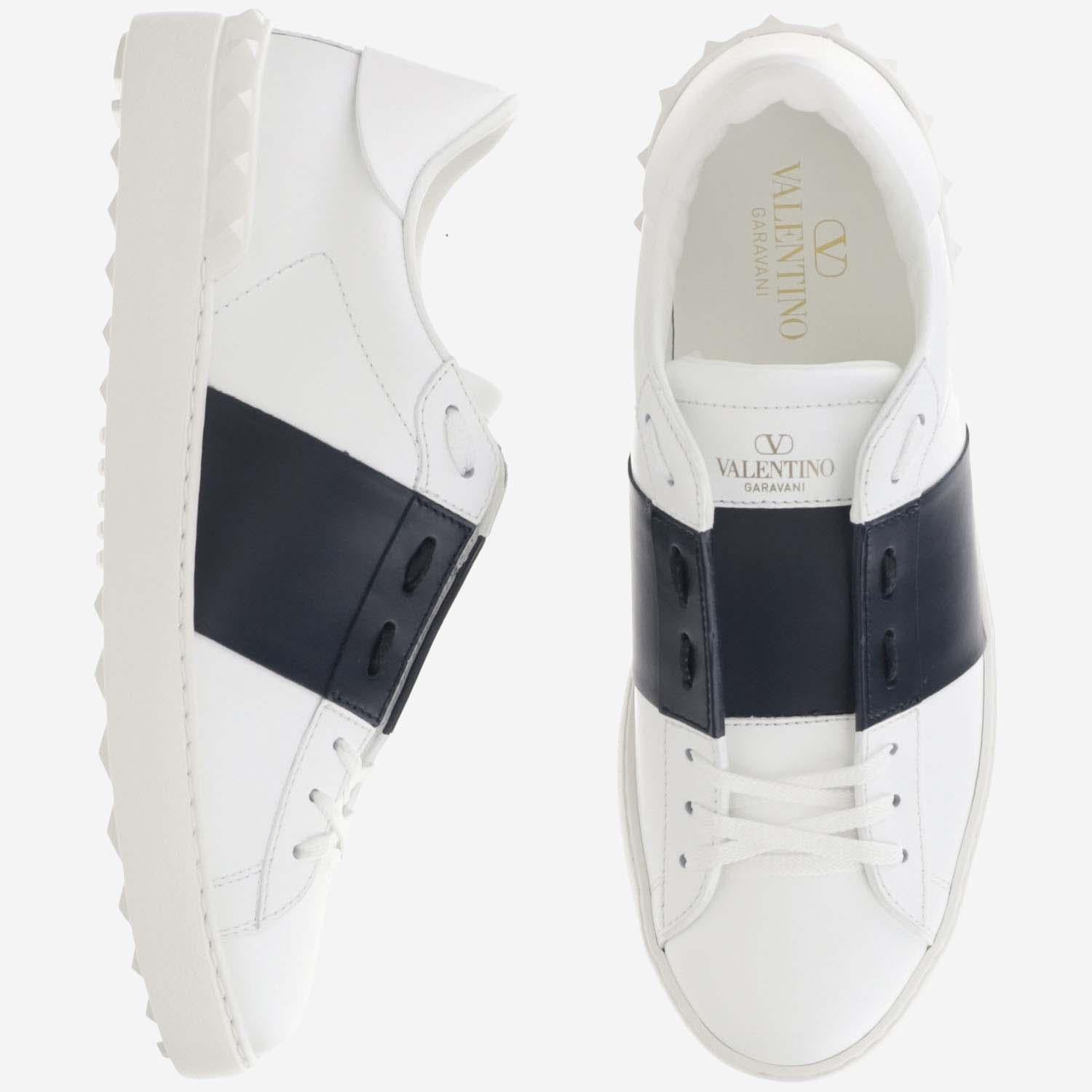 SNEAKERS OPEN IN PELLE DI VITELLO 8Y2S0830 BLUM15 VALENTINO GARAVANI 