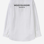CAMICIA IN COTONE CON LOGO W261SH07 811W WOOYOUNGMI 