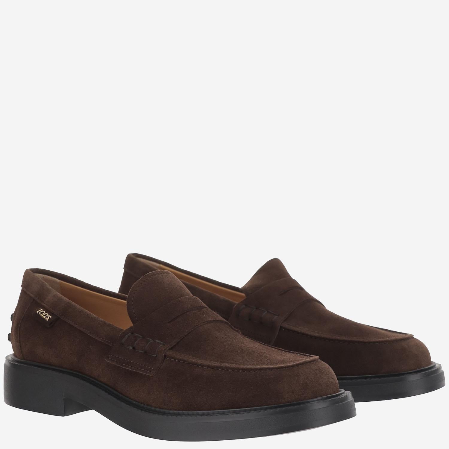 MOCASSINI IN PELLE SCAMOSCIATA XXW20L0IP70RE0 S611 TODS 