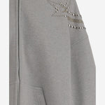 FELPA IN COTONE CON STRASS E BORCHIE WDTJ324864U MG WE11 DONE 
