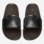 SANDALI VIVIENNE SLIDE IN PELLE F1792SN65 BLK THE ROW 