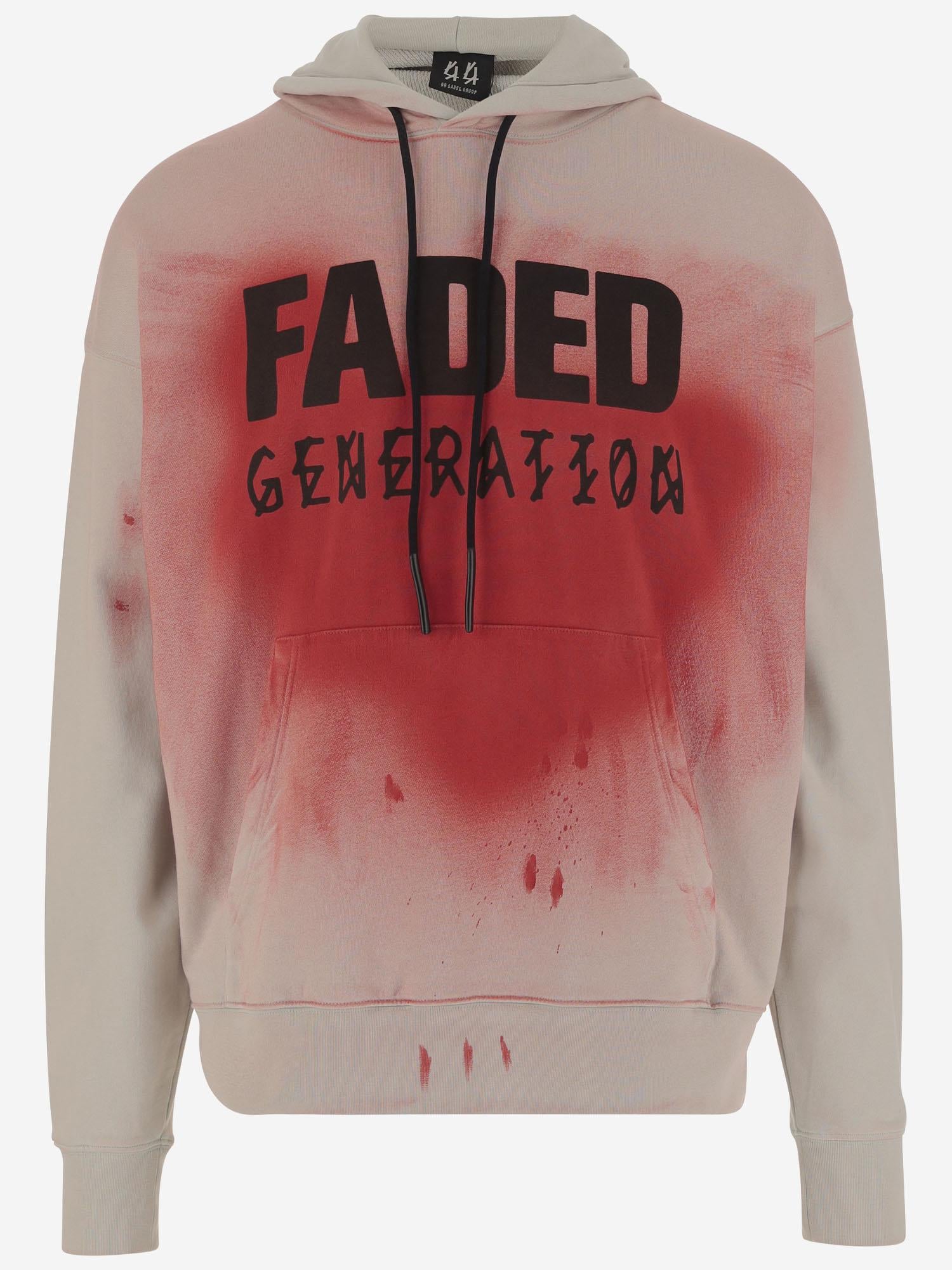 FELPA FADED GEN IN COTONE CON STAMPA B0030576 FA583P585 44 LABEL GROUP 