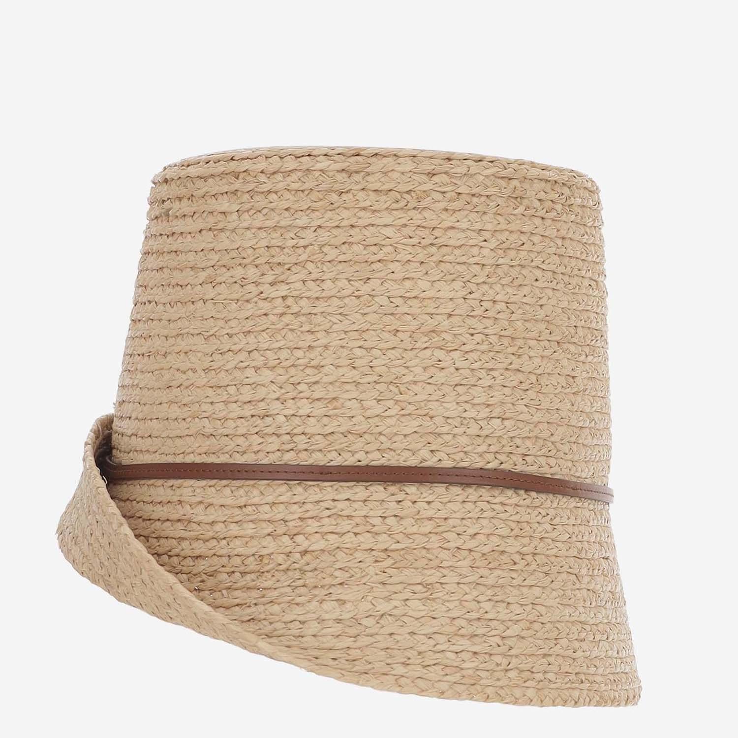 CAPPELLO IN RAFIA CON LOGO 5HC503 2IIFF062F MIU MIU 