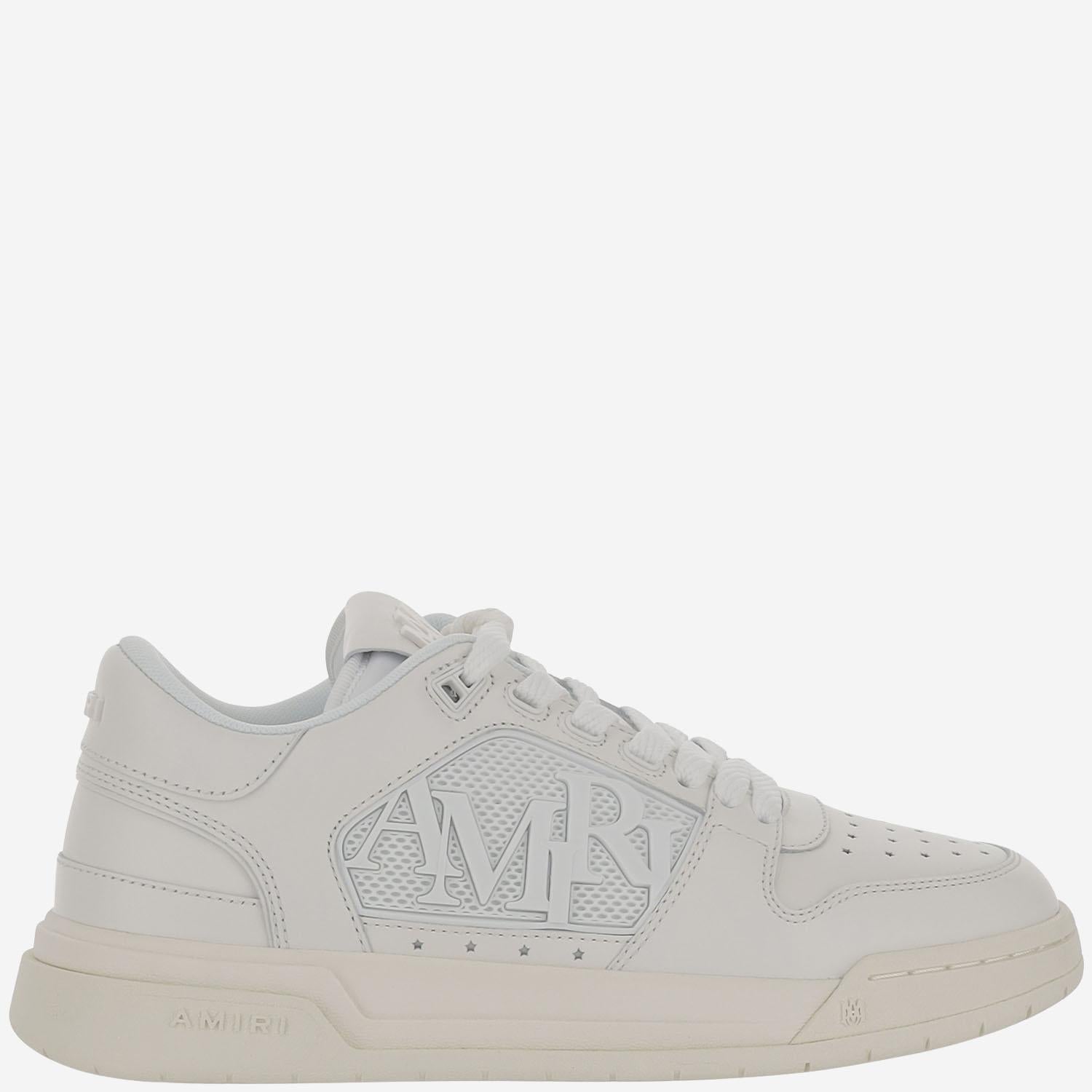 SNEAKERS IN PELLE CON LOGO AMFOSR 1158White AMIRI 