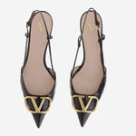 DÉCOLLETÉ SLINGBACK VLOGO SIGNATURE IN VITELLO STAMPATO 8W2S0Q70 LURREL VALENTINO GARAVANI 