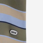 T-SHIRT IN COTONE STRETCH A RIGHE UTS369JE0209 A073 AMI 