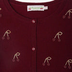 Cardigan Jonia in cashmere con perline W05GCAK00035 152A BONPOINT KIDS 