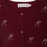 Cardigan Jonia in cashmere con perline W05GCAK00035 152A BONPOINT KIDS 