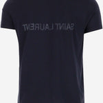 T-SHIRT IN COTONE CON LOGO 663278 Y37AW4145 SAINT LAURENT 