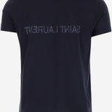 T-SHIRT IN COTONE CON LOGO 663278 Y37AW4145 SAINT LAURENT 