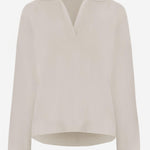 MAGLIONE CON COLLETTO A V IN CASHMERE KNJP21106 2 ARCH4 