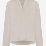 MAGLIONE CON COLLETTO A V IN CASHMERE KNJP21106 2 ARCH4 