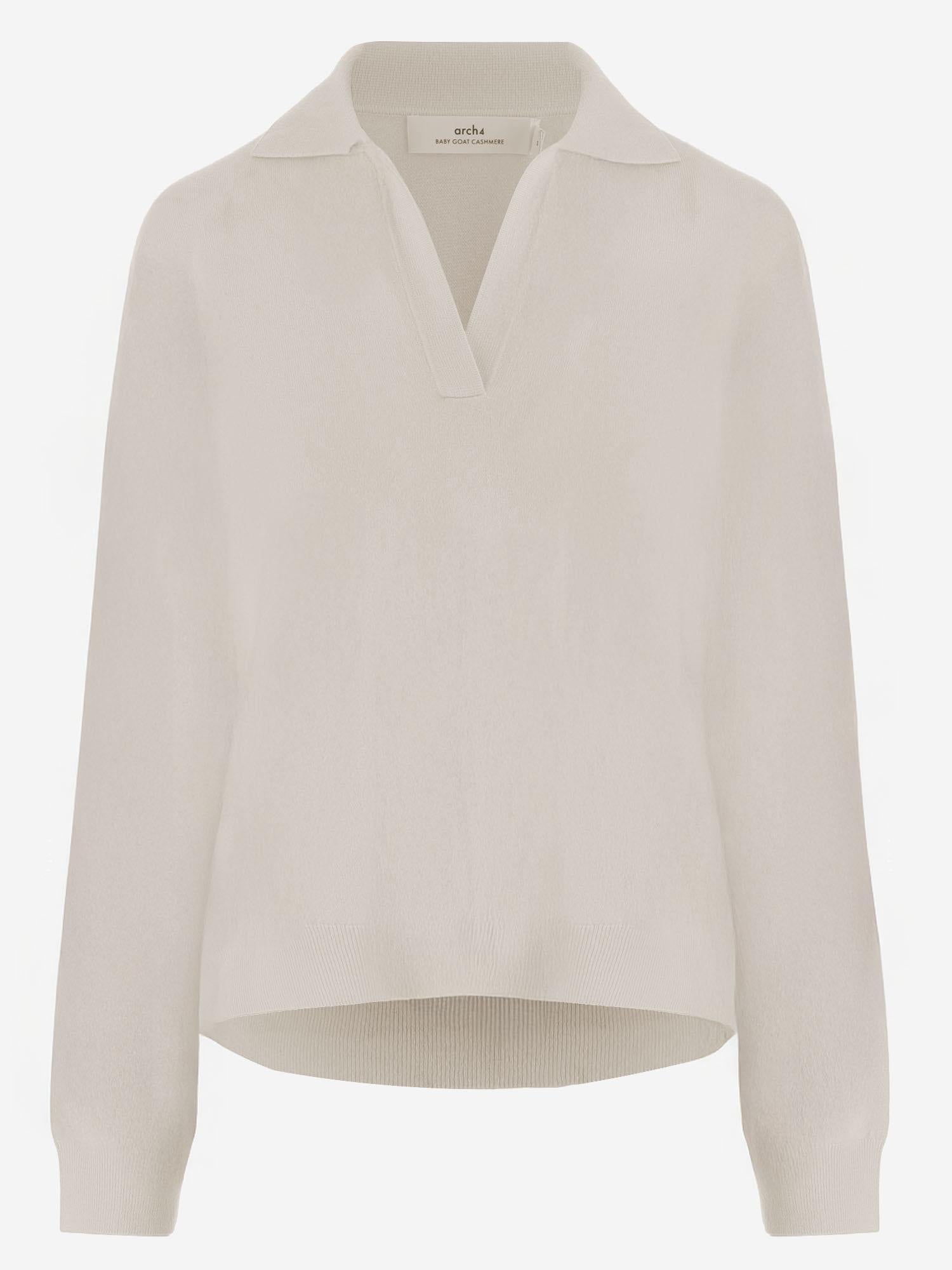 MAGLIONE CON COLLETTO A V IN CASHMERE KNJP21106 2 ARCH4 