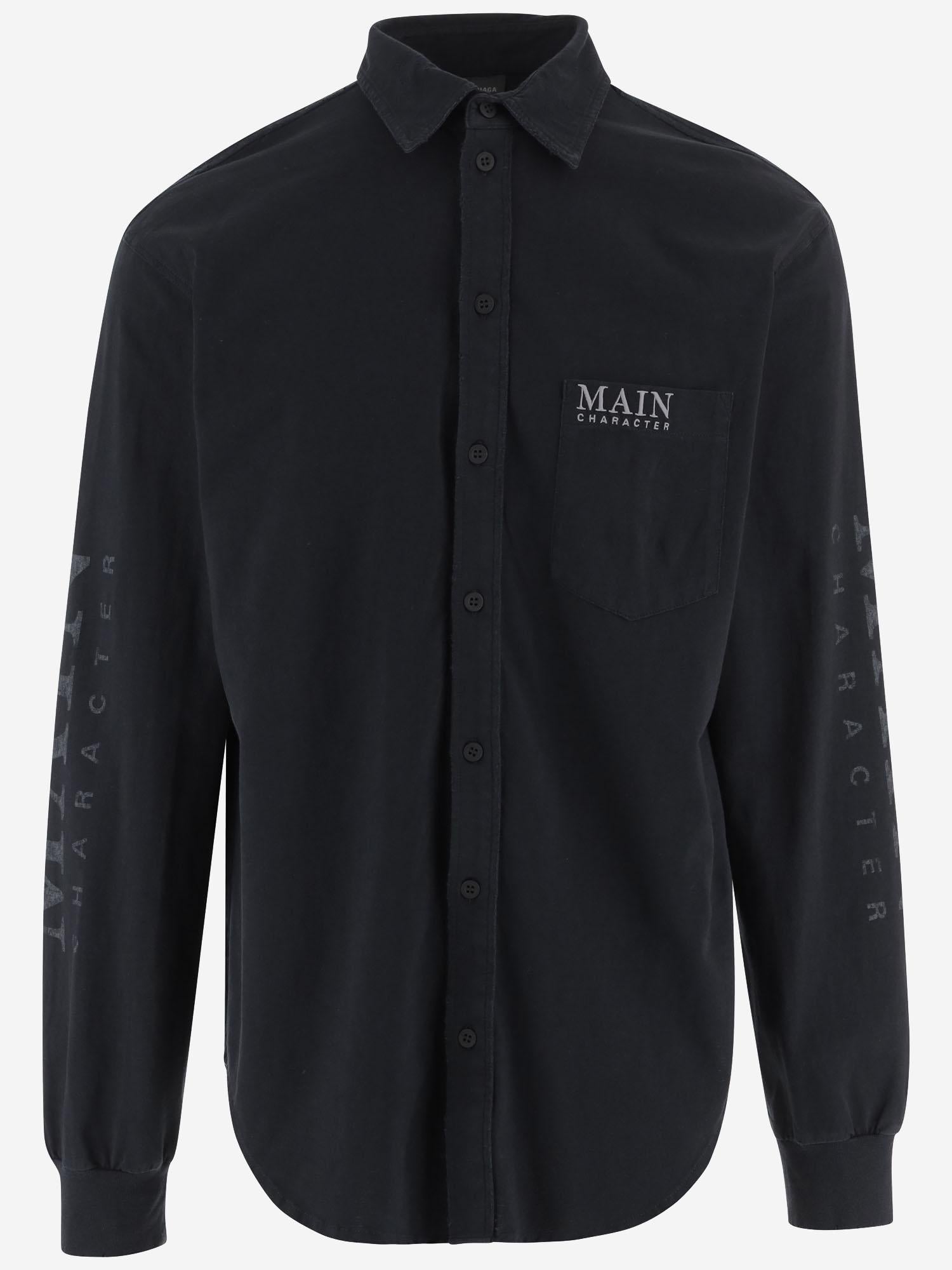 CAMICIA CON MANICHE STILE T-SHIRT MAIN CHARACTER ARTWORK 850260 TTVB91083 BALENCIAGA 