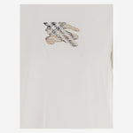 T-SHIRT IN COTONE CON LOGO 8116161 CHALK BURBERRY 