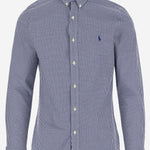 CAMICIA IN COTONE STRETCH CON MOTIVO A QUADRI 710929347 019 POLO RALPH LAUREN 