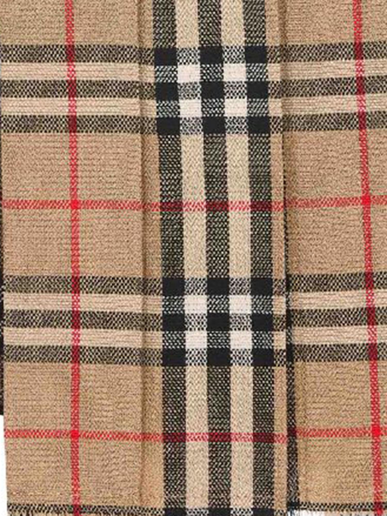 Mini kilt a pieghe con motivo check 8025832 ARCHIVE BEIGE IP CHK BURBERRY 