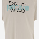 T-SHIRT IN COTONE CON STAMPA 80OAHT09 CJ500004 JUST CAVALLI 