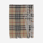 SCIARPA CHECK IN LANA 8105913 SAND BURBERRY 
