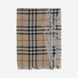 SCIARPA CHECK IN LANA 8105913 SAND BURBERRY 