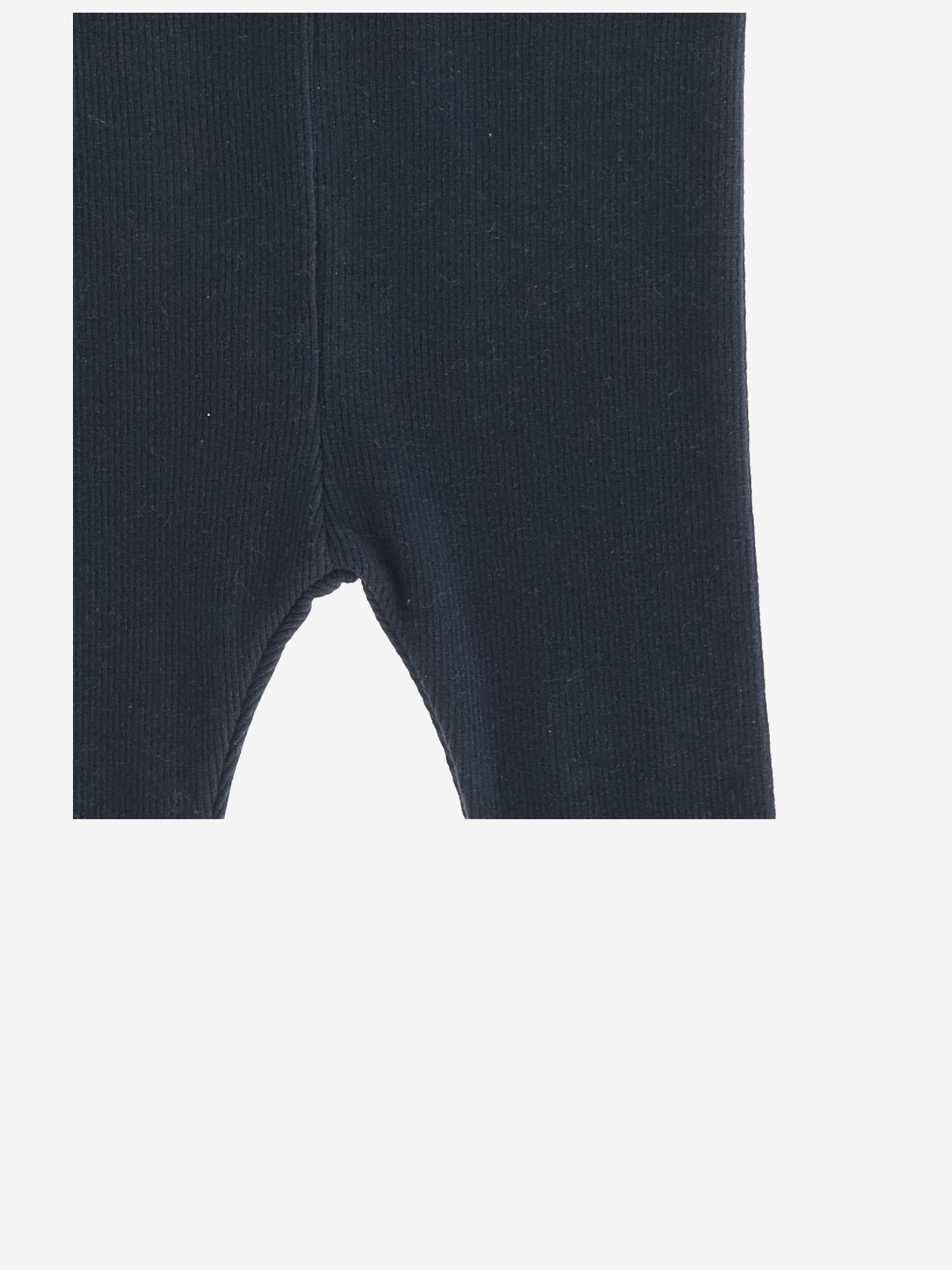 PANTALONI LEGGINS SINA IN MISTO COTONE STRETCH 25W110 DARKBLUE 1+ IN THE FAMILY KIDS 