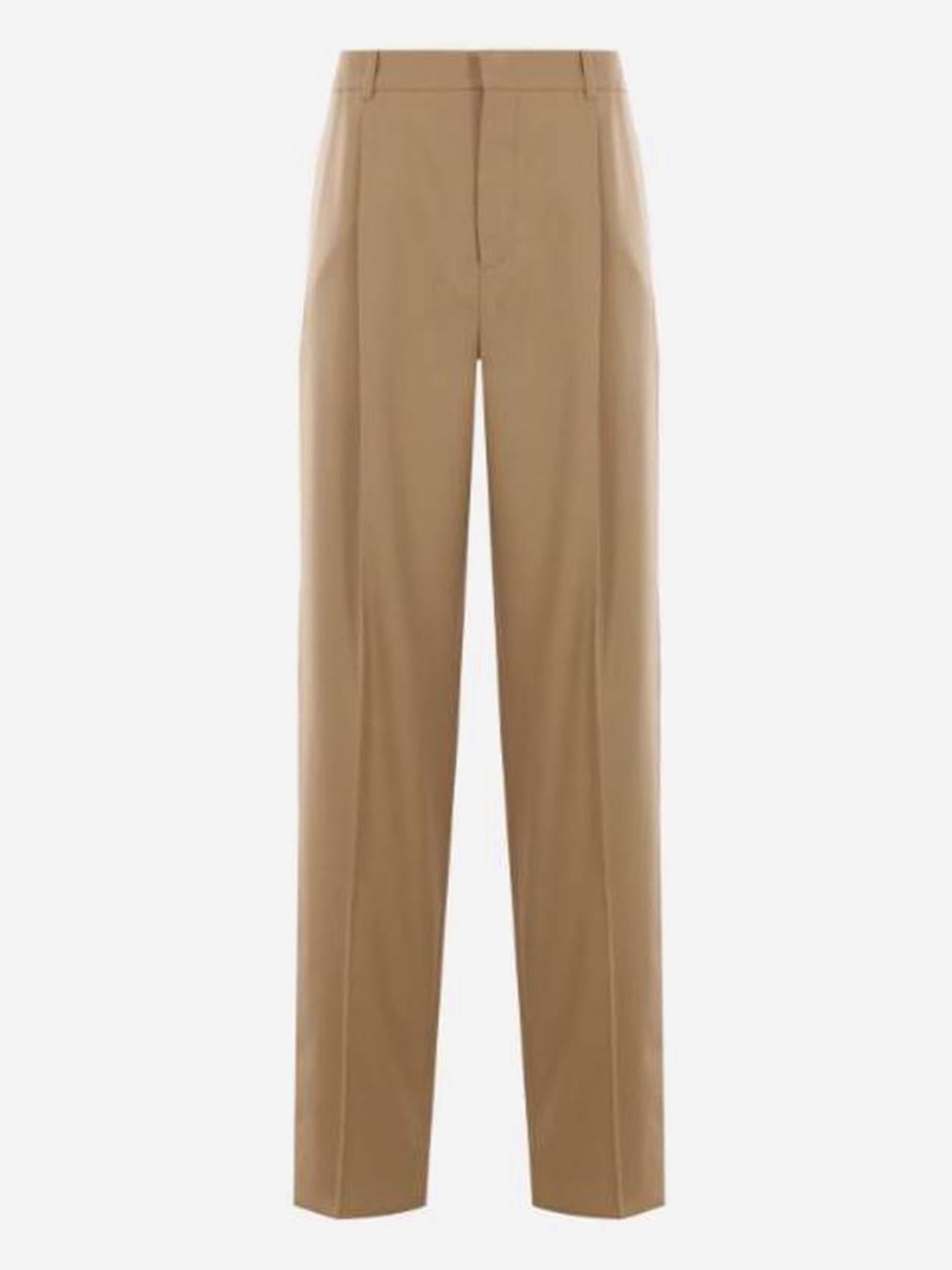 Pantaloni a vita alta in lana 821899 Y405W7557 SAINT LAURENT 
