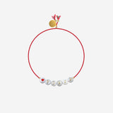 BRACCIALE SHELL CON PERLE IN VETRO SHELLPOWER  SORBET ISLAND 