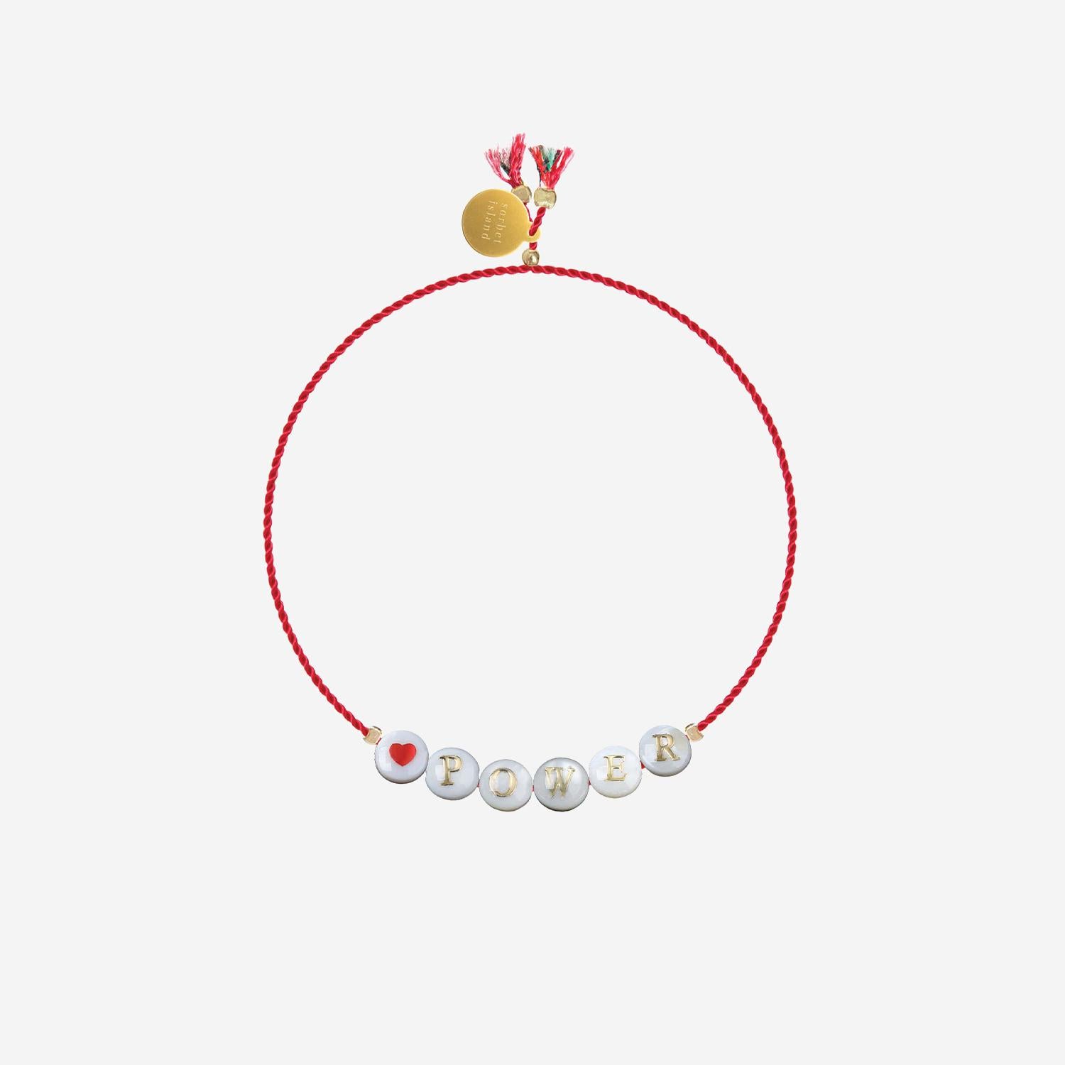 BRACCIALE SHELL CON PERLE IN VETRO SHELLPOWER  SORBET ISLAND 