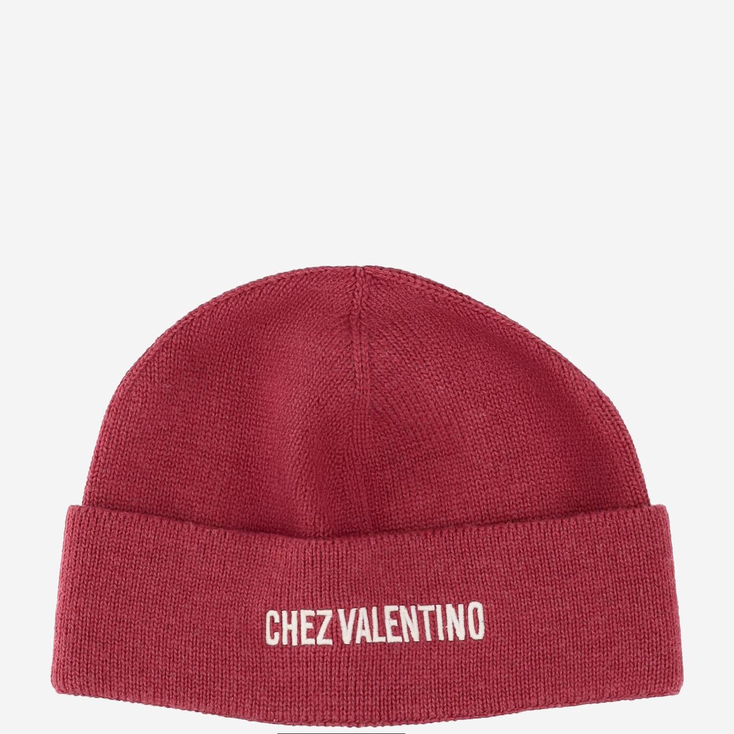 BEANIE IN COTONE E LANA CON LOGO 7Y2HB02R FZL1R0 VALENTINO GARAVANI 