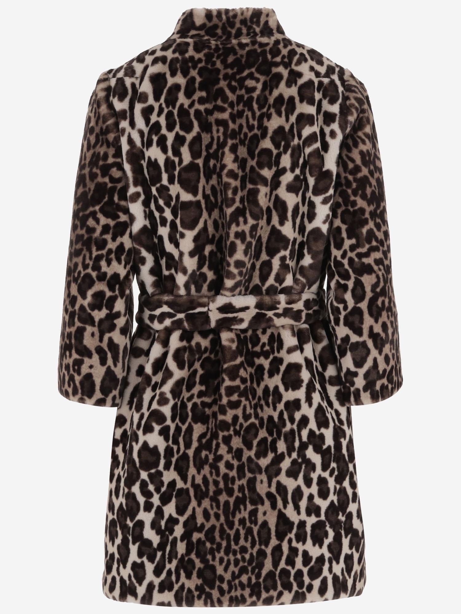 CAPPOTTO IN NYLON CON MOTIVO ANIMALIER EF81 LEO005 UNCOMMON 