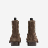 STIVALETTI IN SUEDE CON LOGO 864474 AAGGO2161 GUCCI 