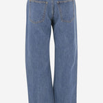 JEANS KERRIE IN DENIM DI COTONE 1047908009W908 009 KHAITE 