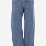 JEANS KERRIE IN DENIM DI COTONE 1047908009W908 009 KHAITE 