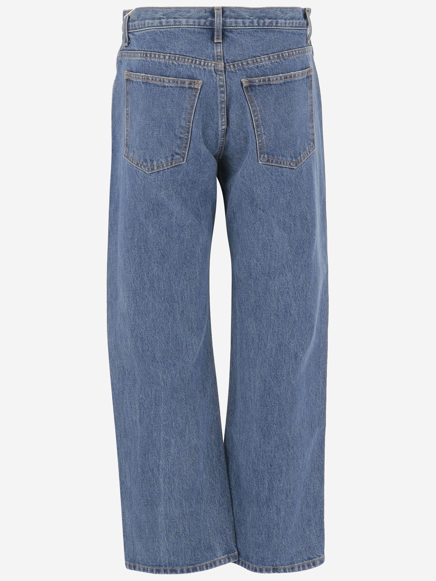JEANS KERRIE IN DENIM DI COTONE 1047908009W908 009 KHAITE 