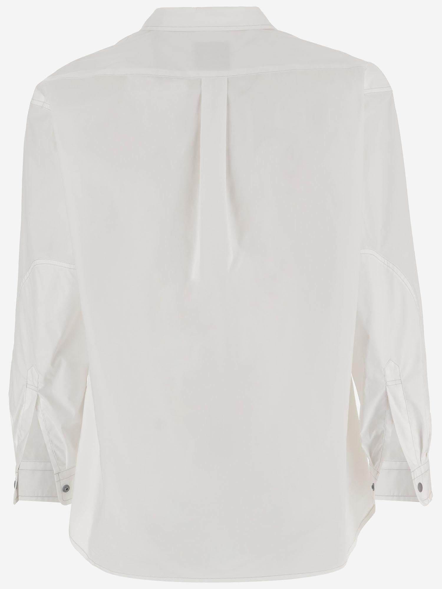 CAMICIA IN MISTO COTONE CON TASCHE MULTIPLE 5746183053 031 AND WANDER 