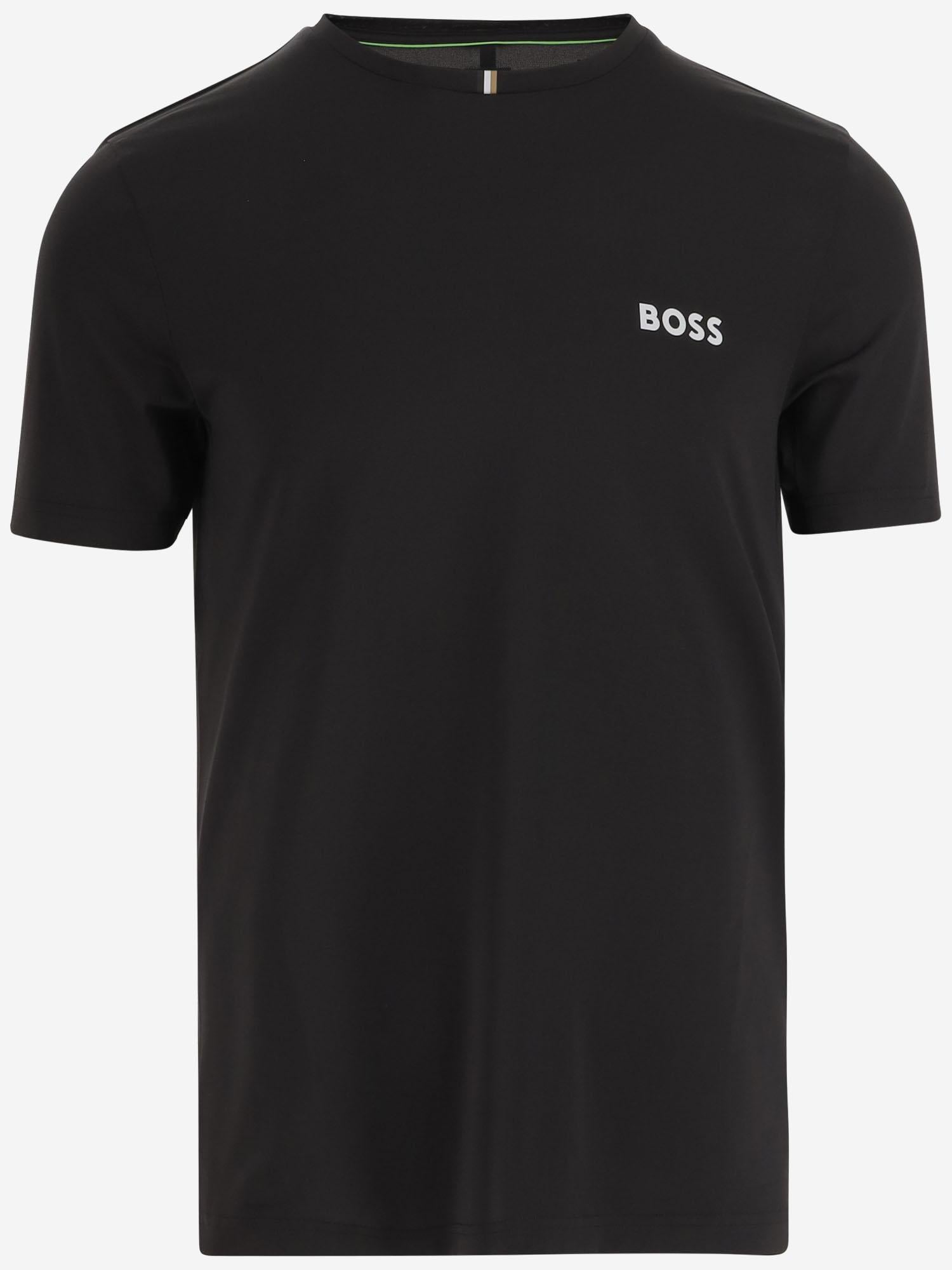 T-SHIRT IN NYLON STRETCH CON LOGO 50543328 001 HUGO BOSS 