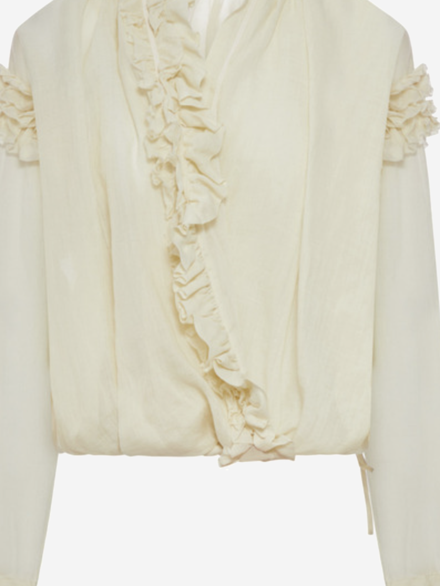 CAMICIA IN RAMIA CON ROUCHES 010745 3112006 DRIES VAN NOTEN 