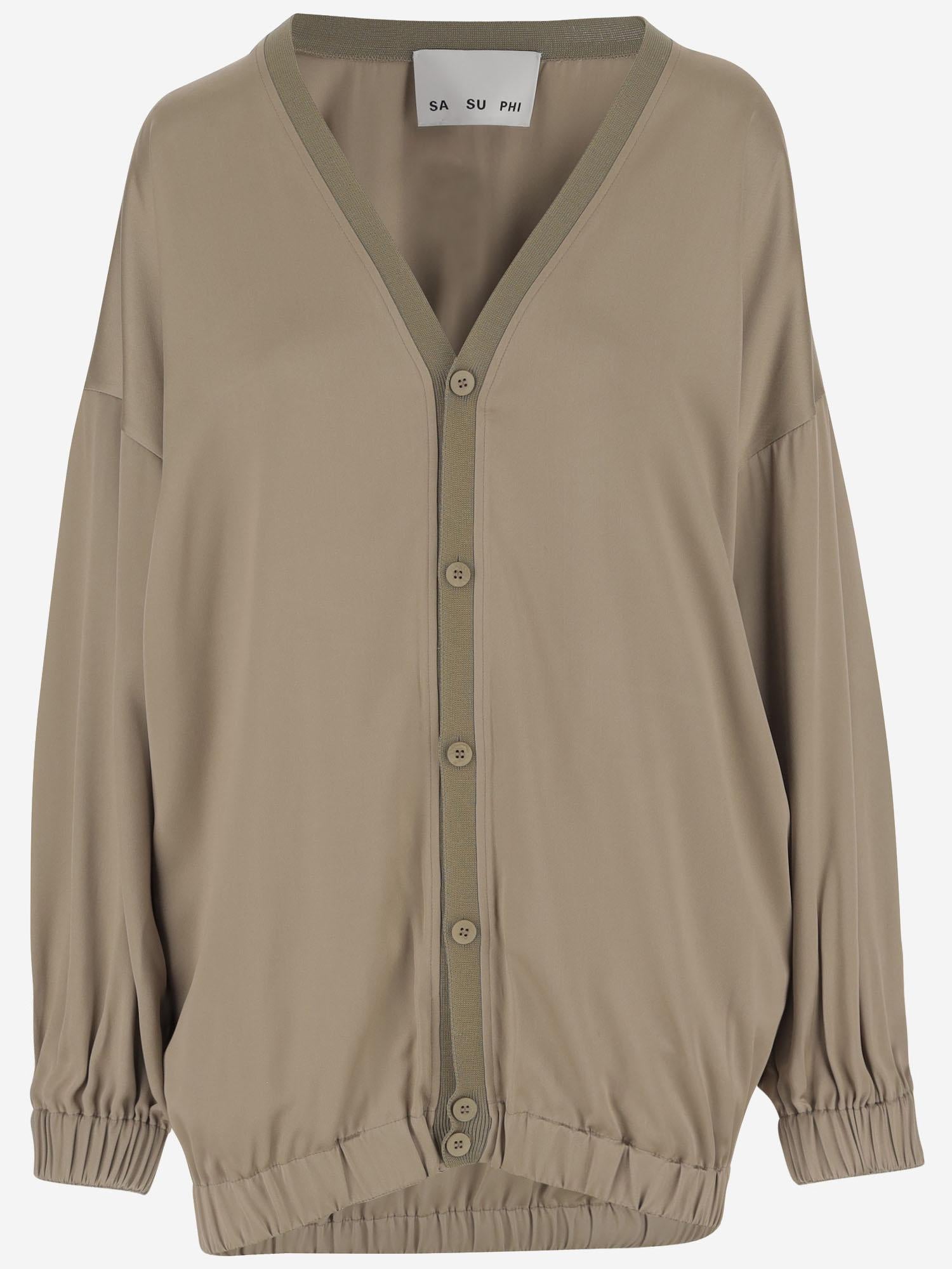 CARDIGAN IN SETA E VISCOSA S25704 0790 SASUPHI 